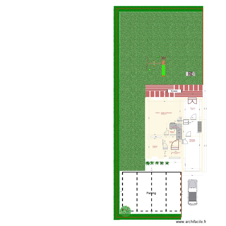 Metz. Plan de 15 pièces et 200 m2