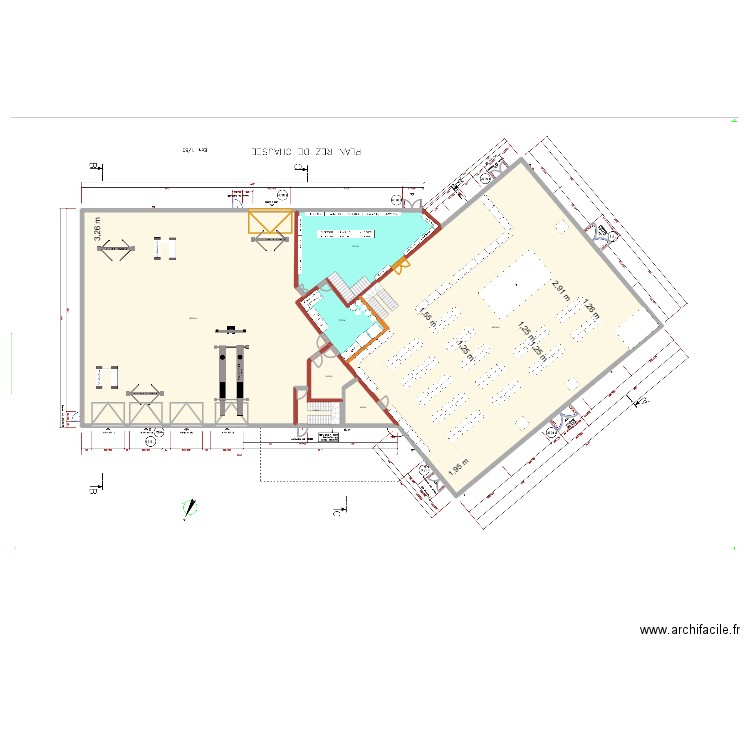 Cholet atelier V3. Plan de 7 pièces et 1006 m2