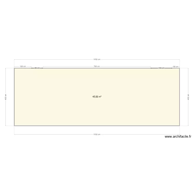 terrasse M.GANTIN. Plan de 
