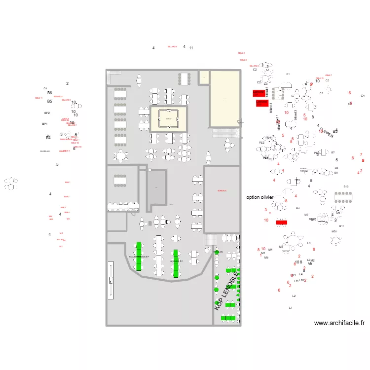 etg stadium 9/06. Plan de 6 et 1789 m² etg stadium 9/06. Plan de 6 et 1789 m²