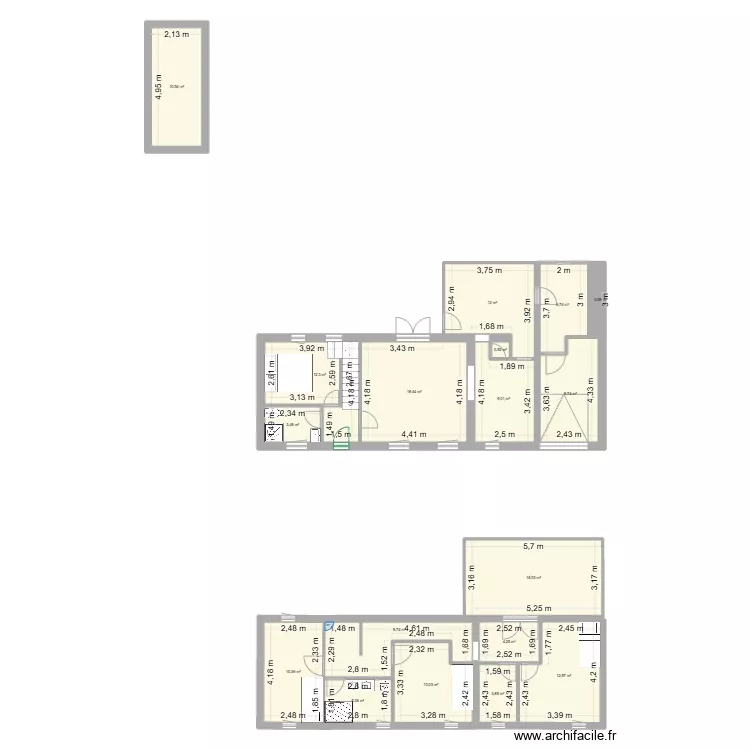 am&eacute;nagement nouveau. Plan de 