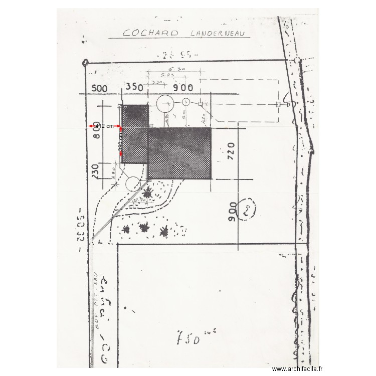 projet garage plan masse. Plan de 0 pièce et 0 m2