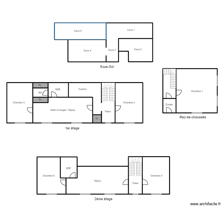 Plan Maison LEVERRIER . Plan de Plan Maison LEVERRIER . Plan de