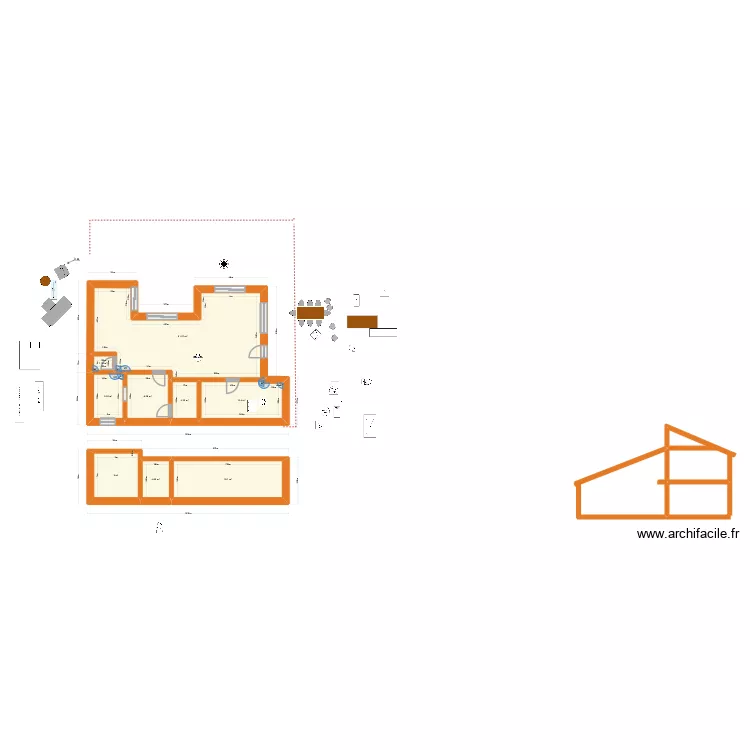 chalet 2025/12/08 U2. Plan de 9 pièces et 116 m²
