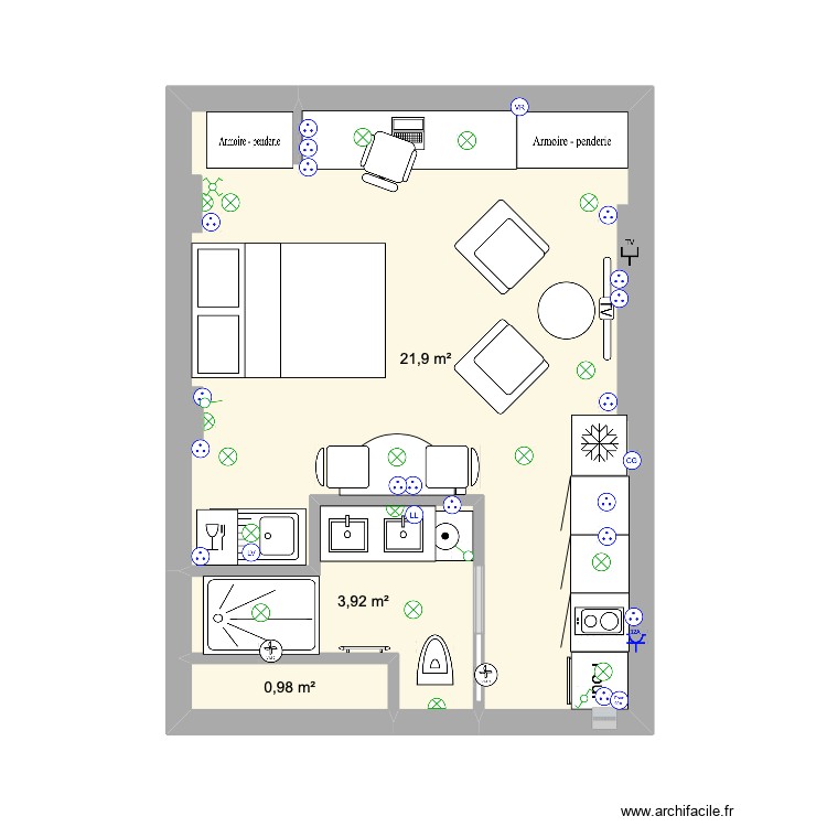 sophoras. Plan de 0 pièce et 0 m2