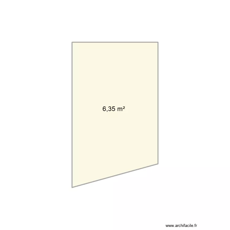 SDB ITAL. Plan de 1  et 6 m²