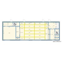 Salle d'accueil avec doublage