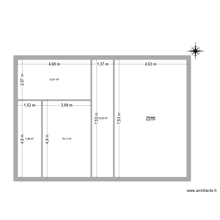 GAUDRIAULT Diane. Plan de 0 pièce et 0 m2