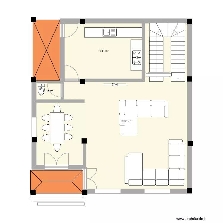 anis. Plan de 3 et 73 m² anis. Plan de 3 et 73 m²