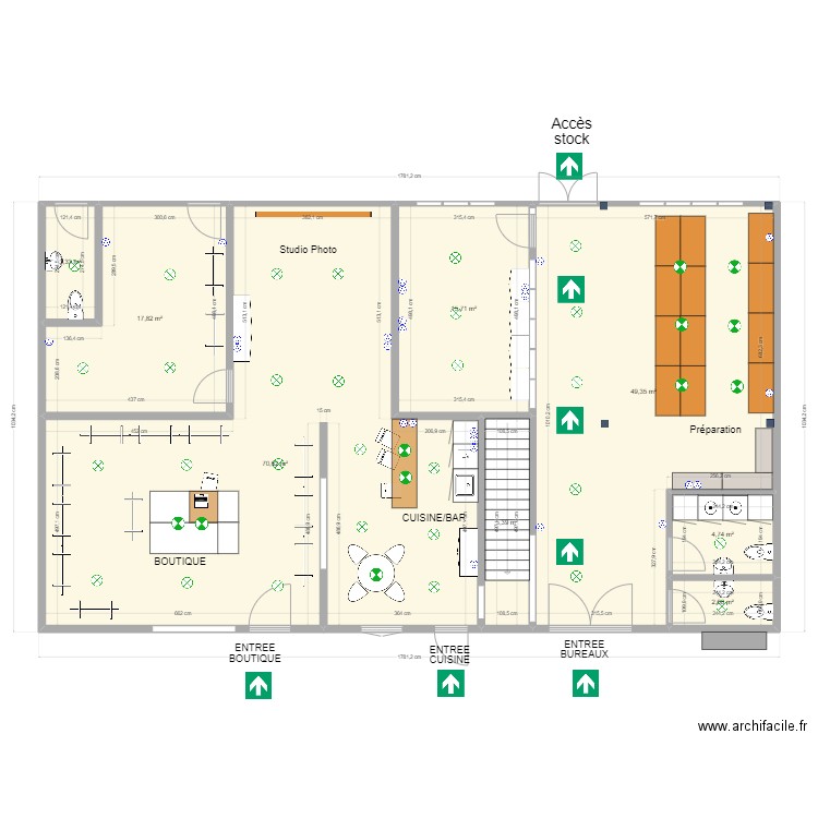 A&P JALDAY RDC 2023. Plan de 8 pièces et 170 m2