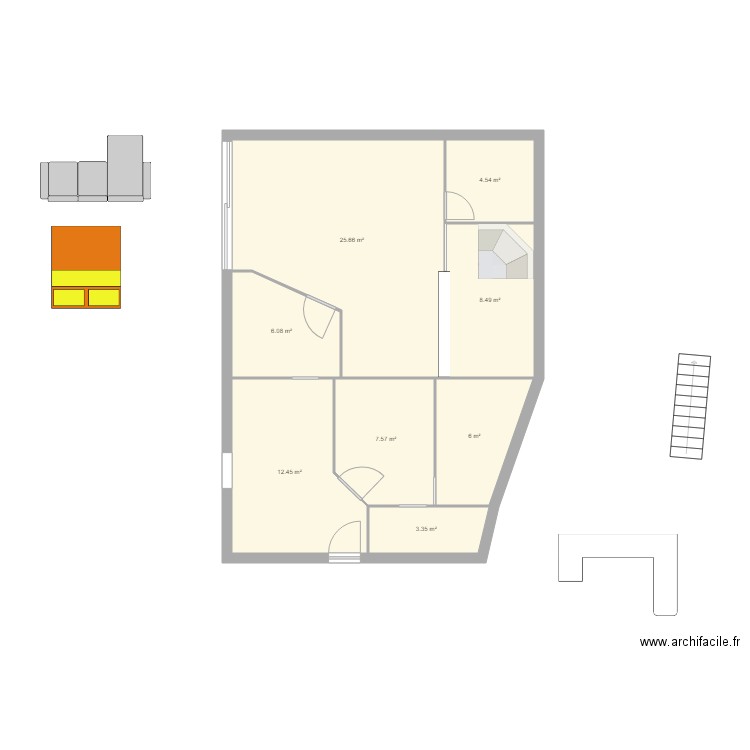 Rivalières 1er. Plan de 0 pièce et 0 m2