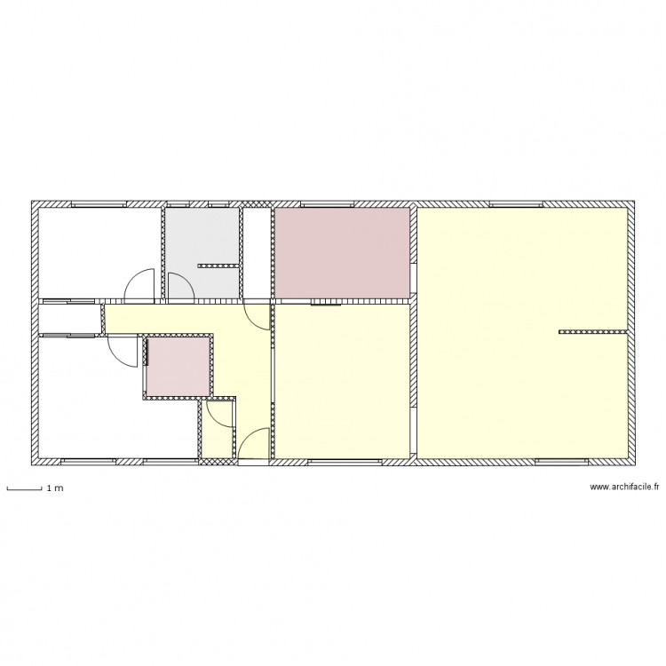 Etage de Vie (Couleur Sol). Plan de 0 pièce et 0 m2