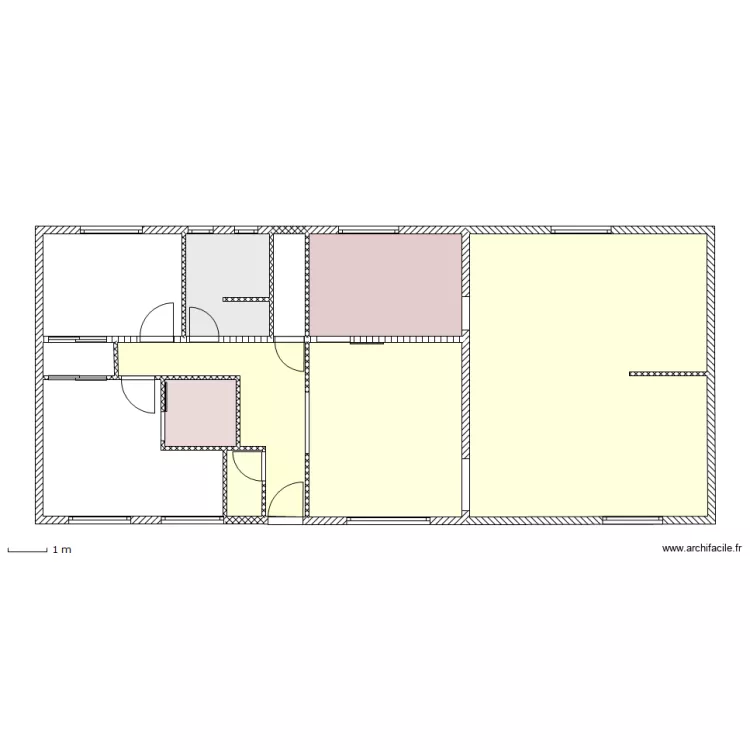 Etage de Vie (Couleur Sol). Plan de 