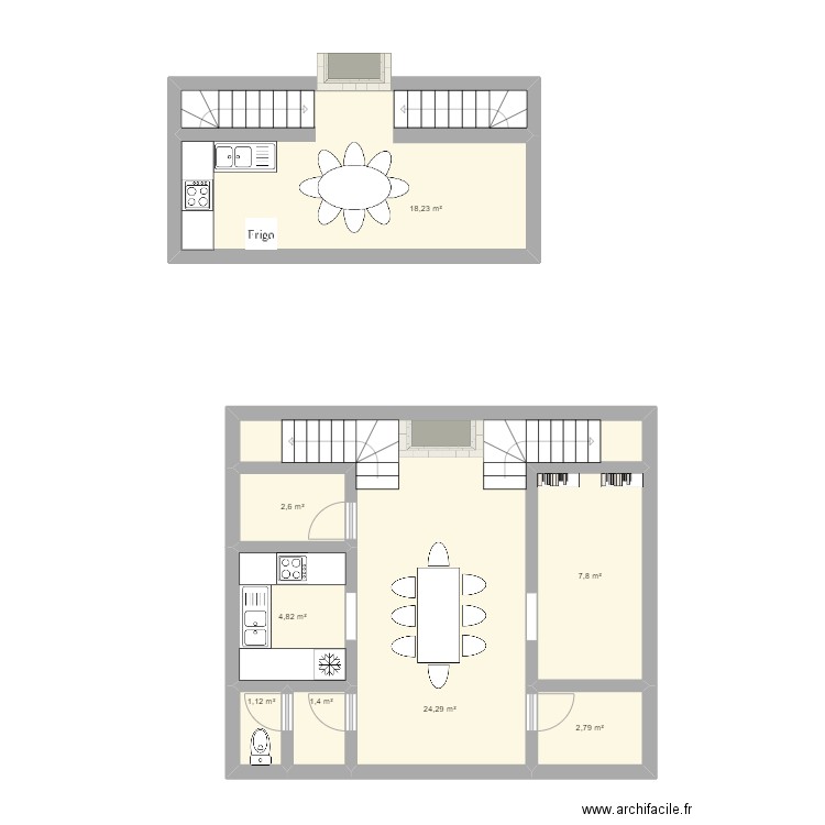 Maison. Plan de 0 pièce et 0 m2
