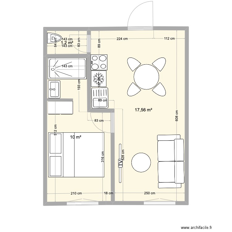 STUDIO FF. Plan de 0 pièce et 0 m2