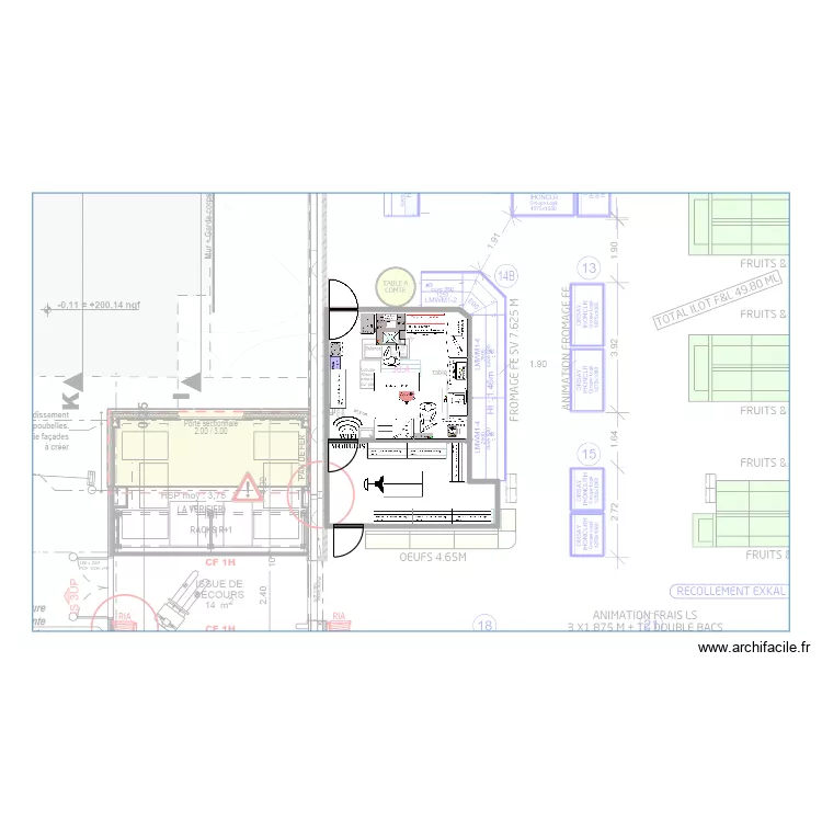 BLETTERANS LABO FROMAGE. Plan de BLETTERANS LABO FROMAGE. Plan de