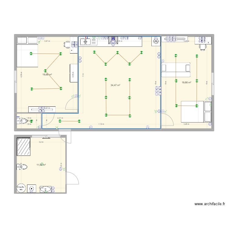 hangar final. Plan de 0 pièce et 0 m2