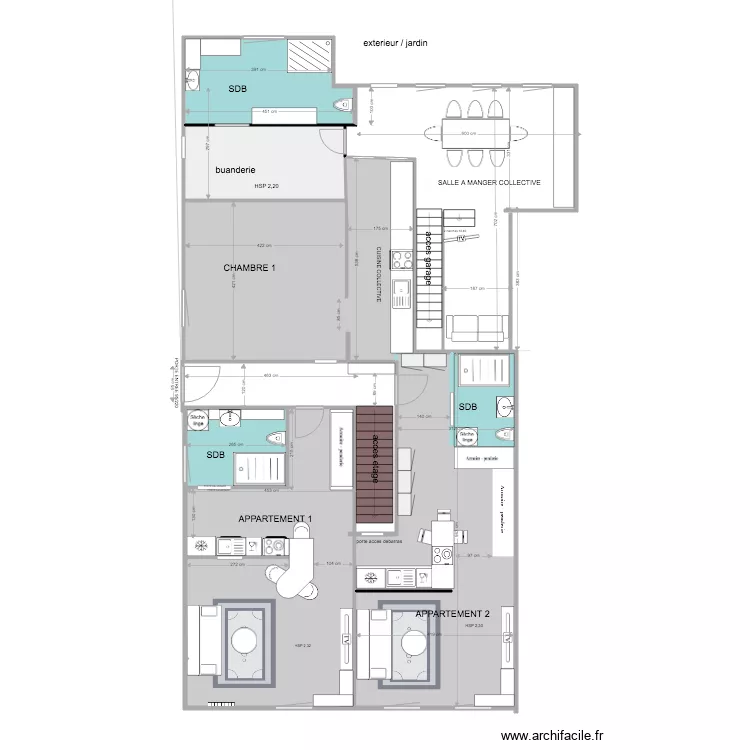 VONIN AUDIN LE TICHE RDC COPIE . Plan de 