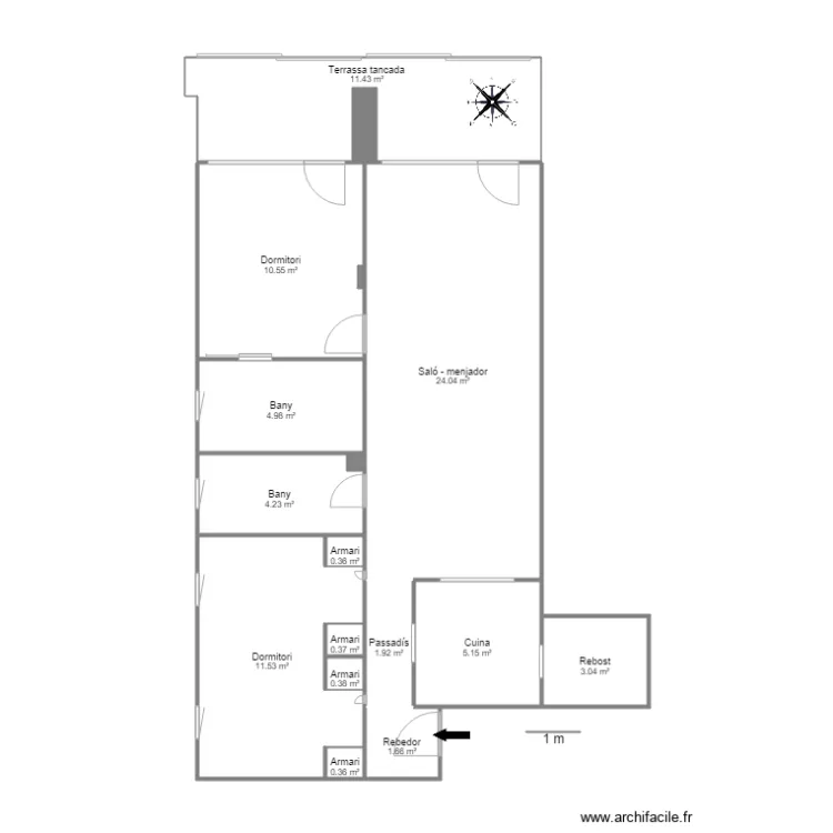 ED VILANEU BLOC II 3 5 305 INCLES CANILLO. Plan de ED VILANEU BLOC II 3 5 305 INCLES CANILLO. Plan de