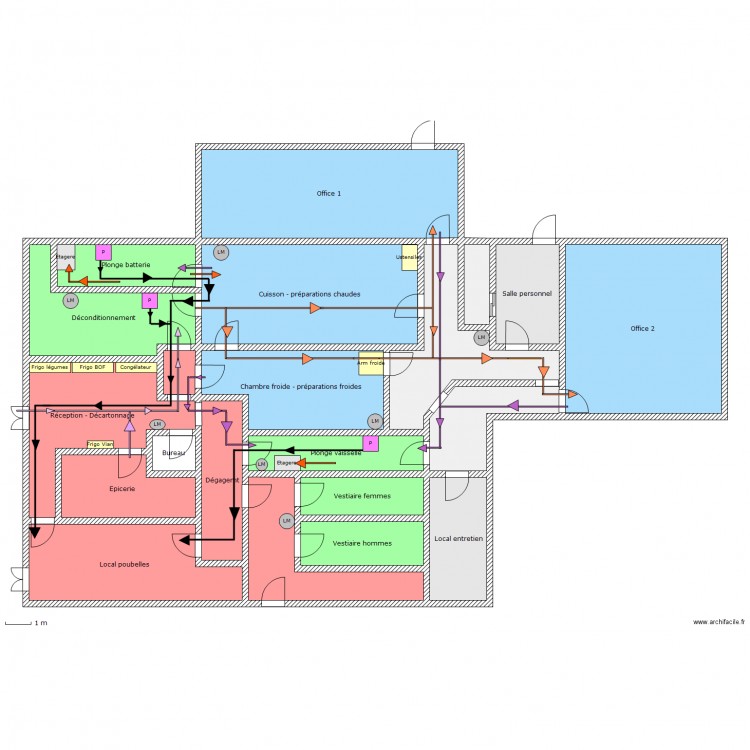 Cuisine - Residence les Camelias. Plan de 0 pièce et 0 m2