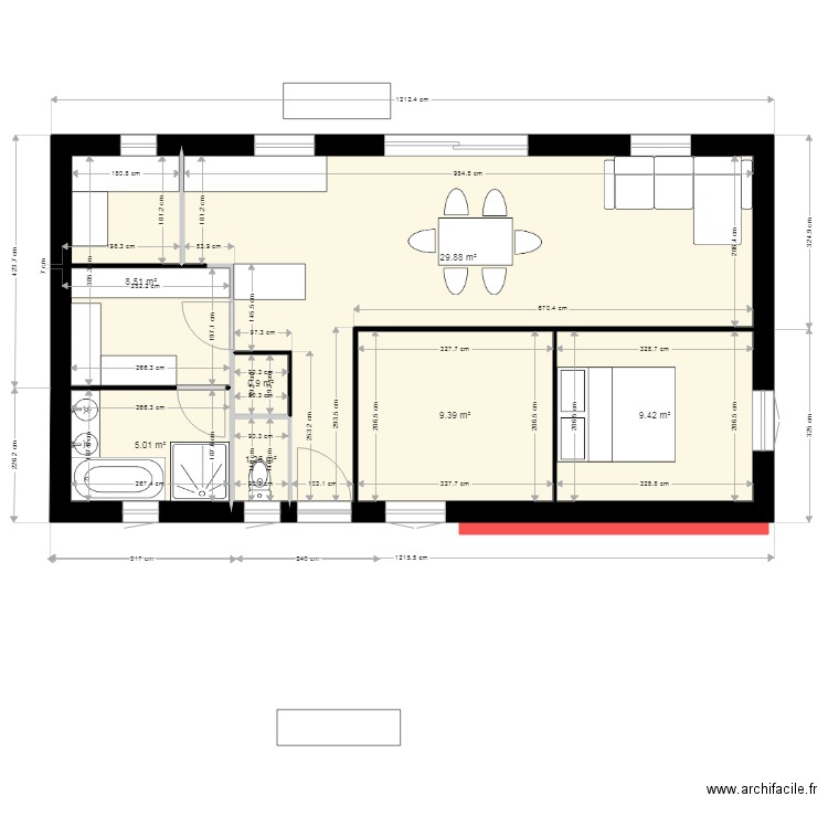 maison garage3. Plan de 7 pièces et 64 m2