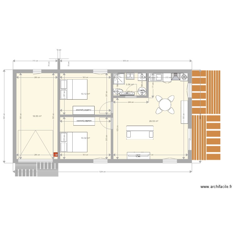 Le Moulin Avril 2021 Projet Maison T3. Plan de 0 pièce et 0 m2