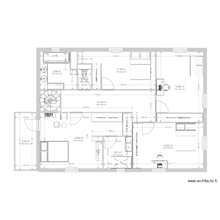 Projet Maison Perso. Plan de 0 pièce et 0 m2