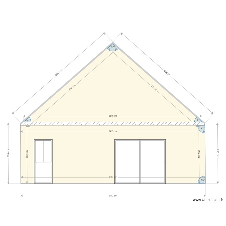 FACADE EST ANAIS. Plan de 0 pièce et 0 m2