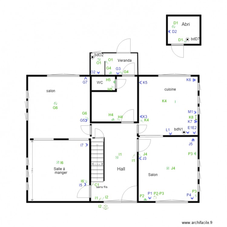 Mortehan rez. Plan de 0 pièce et 0 m2