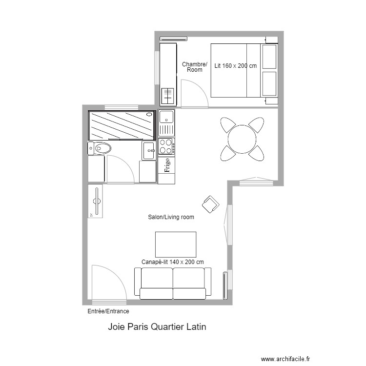 Daubenton. Plan de 0 pièce et 0 m2