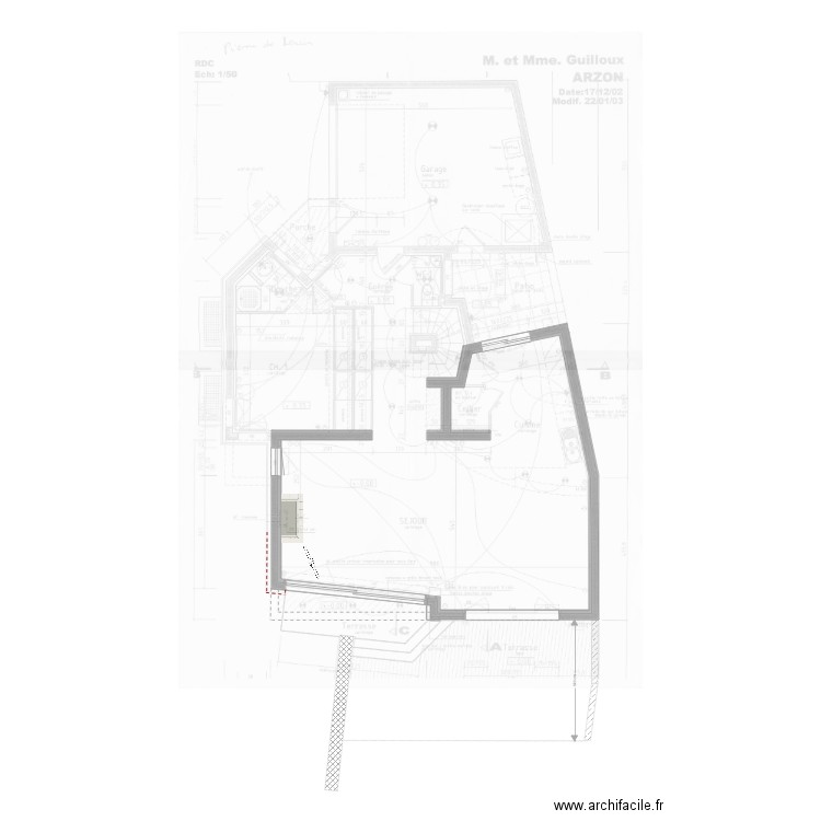 Arzon base terrasse v1. Plan de 0 pièce et 0 m2