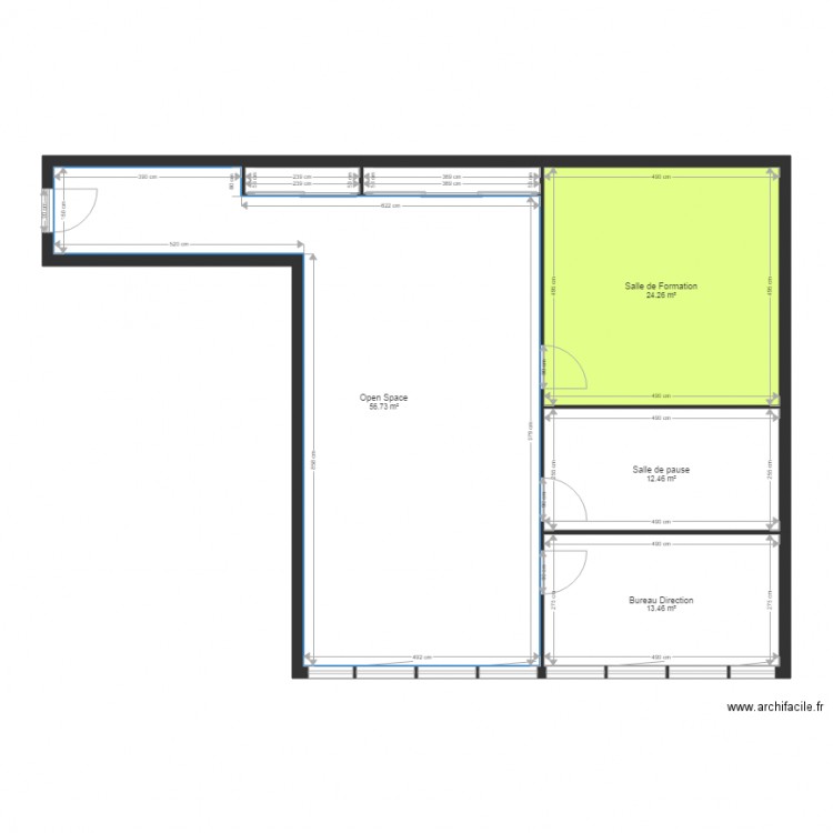 Sygma Administratif. Plan de 0 pièce et 0 m2