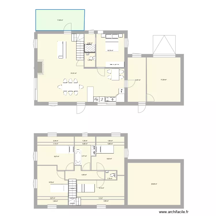 plan de maison 2. Plan de 