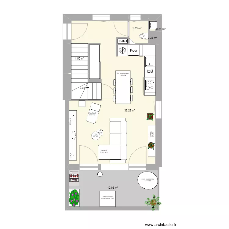 B05 &eacute;tage 1 coffret &eacute;lec. Plan de 