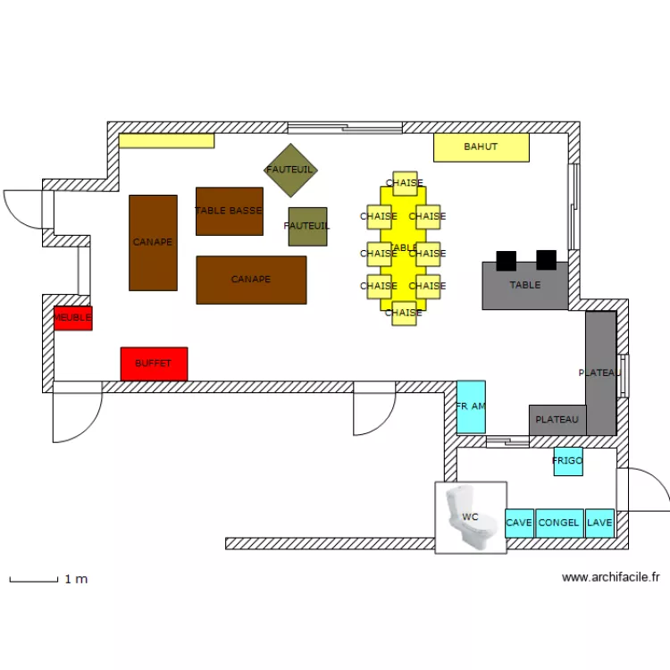 SEJOUR PERIGNY BIS. Plan de 
