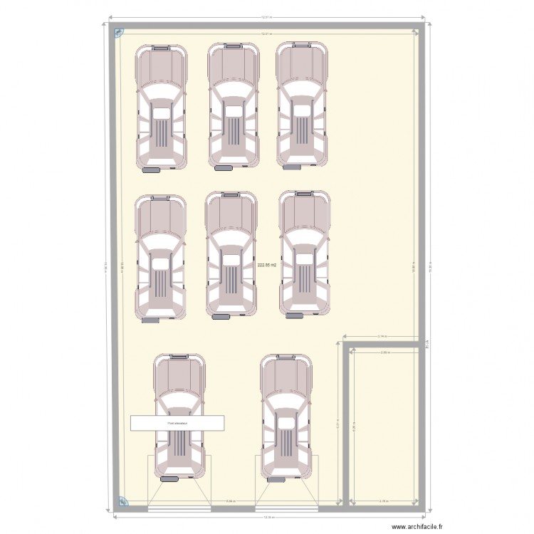 Garage NTD. Plan de 0 pièce et 0 m2