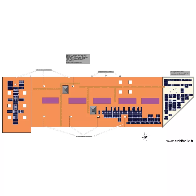 BOWLING. Plan de 1 et 183 m² BOWLING. Plan de 1 et 183 m²
