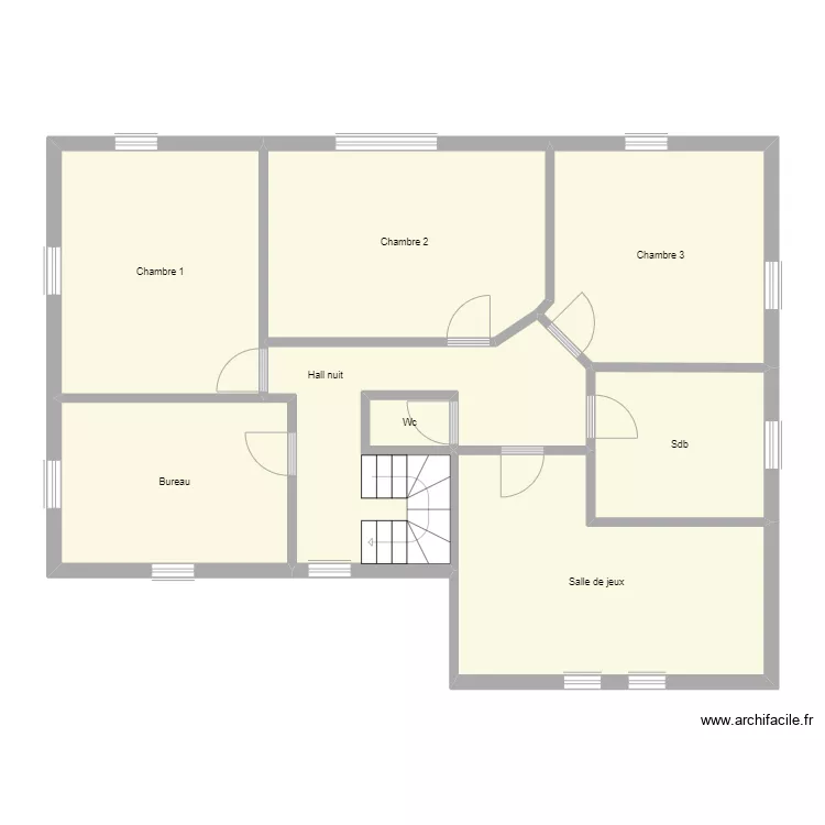 etage deglume. Plan de 