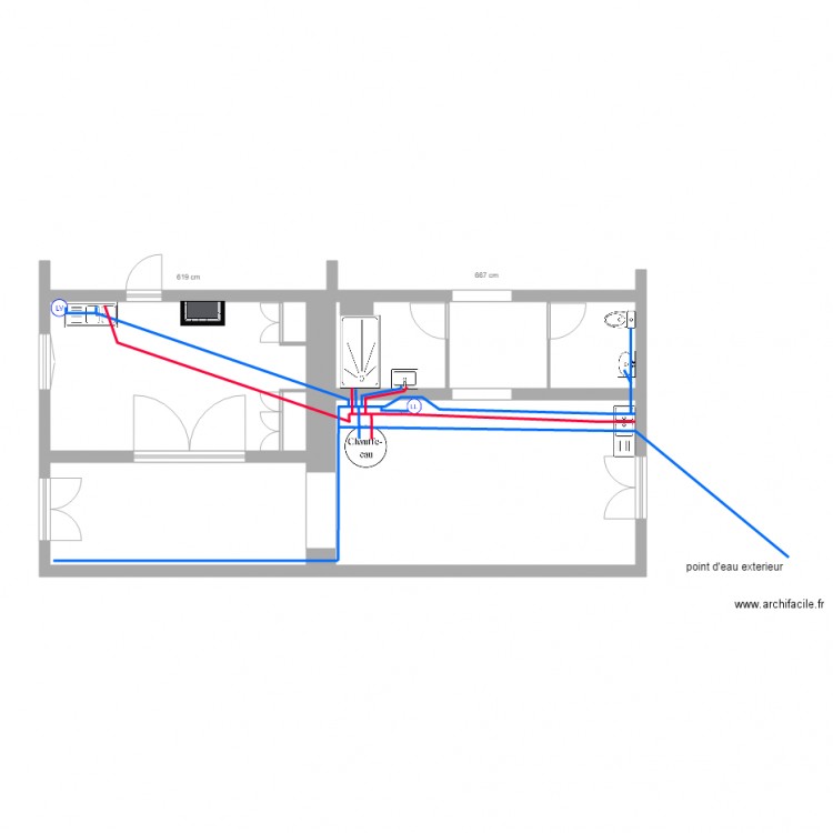 CANTET PLOMBERIE CUISINE SALLE DE BAIN. Plan de 0 pièce et 0 m2