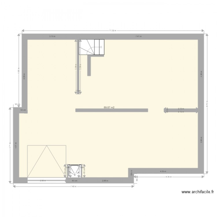 Maison avant travaux. Plan de 0 pièce et 0 m2