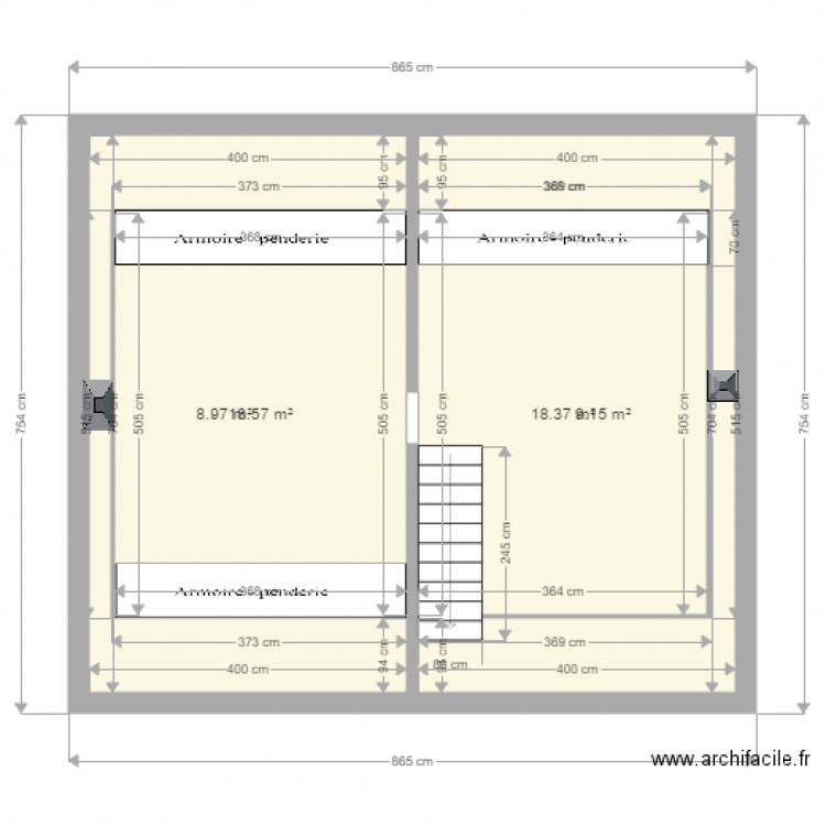 étage villa 1. Plan de 0 pièce et 0 m2