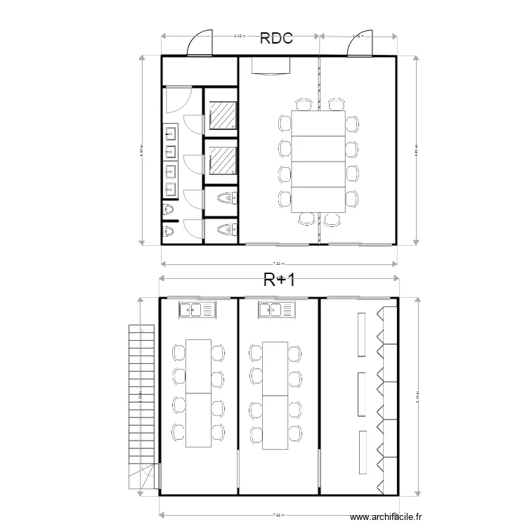 EAB ILOT PECHOUX VILLEURBANNE . Plan de 