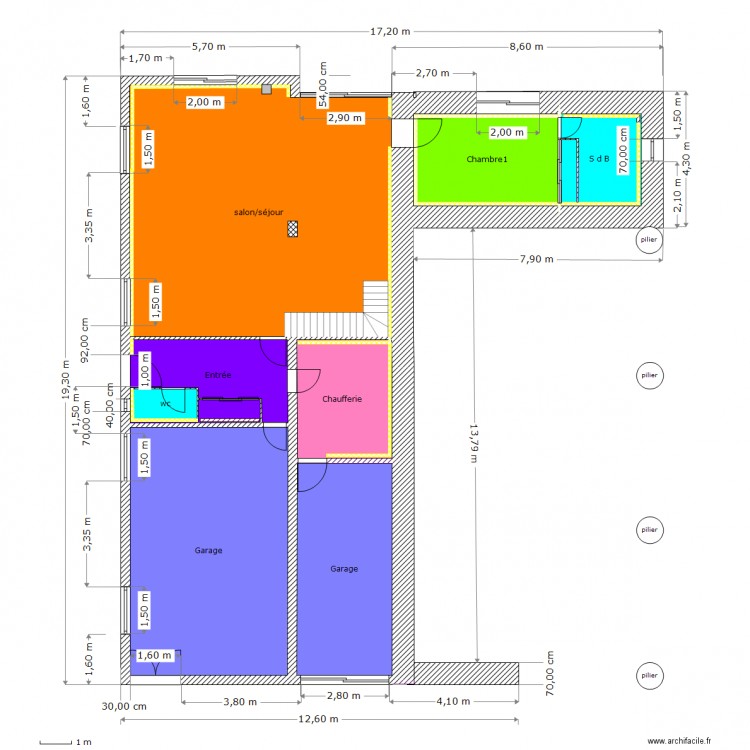 R d C. Plan de 0 pièce et 0 m2