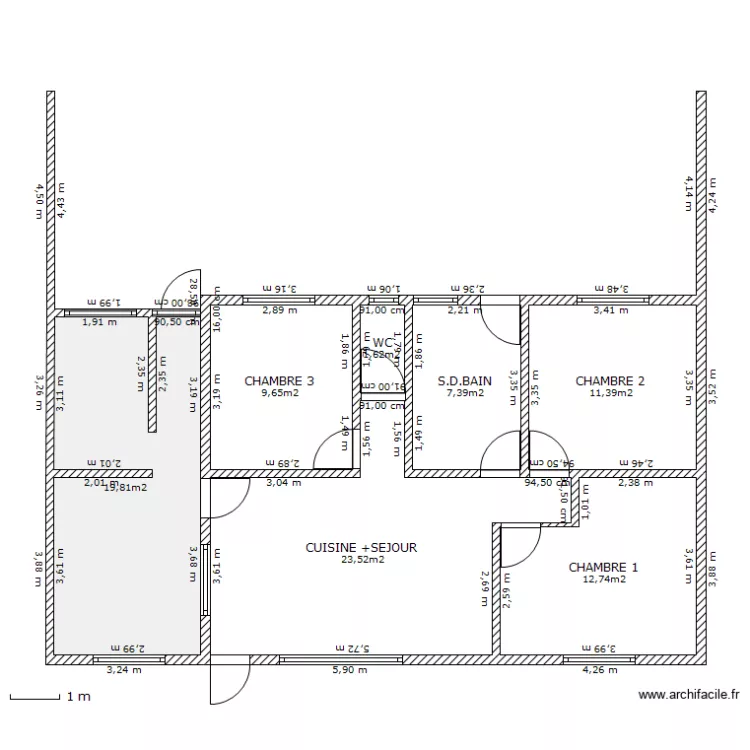 PLAN GARAGE APRES TRAVAUX. Plan de PLAN GARAGE APRES TRAVAUX. Plan de