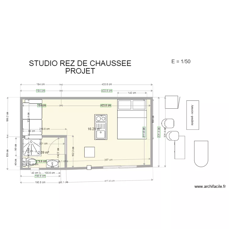 STUDIO COMPLET 2. Plan de STUDIO COMPLET 2. Plan de