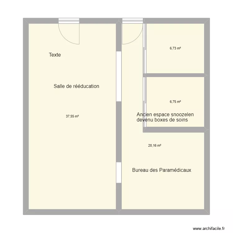 espace metabolique. Plan de 