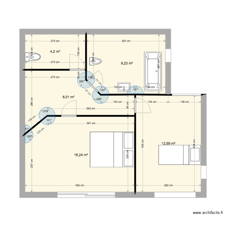 maison 1er étage  version initiale. Plan de 0 pièce et 0 m2