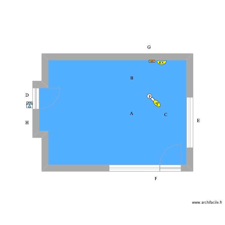 Cabinet PESCH de la SCM LYSEA. Plan de 1 pièce et 24 m2