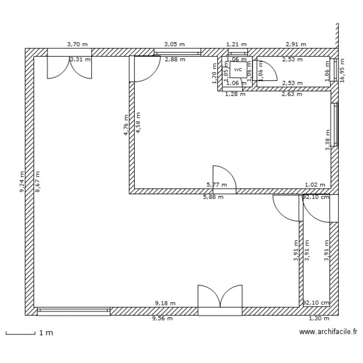 RDC Sartrouville. Plan de 0 pièce et 0 m2