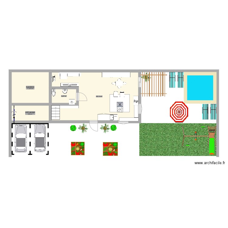 rez de chausser. Plan de 0 pièce et 0 m2